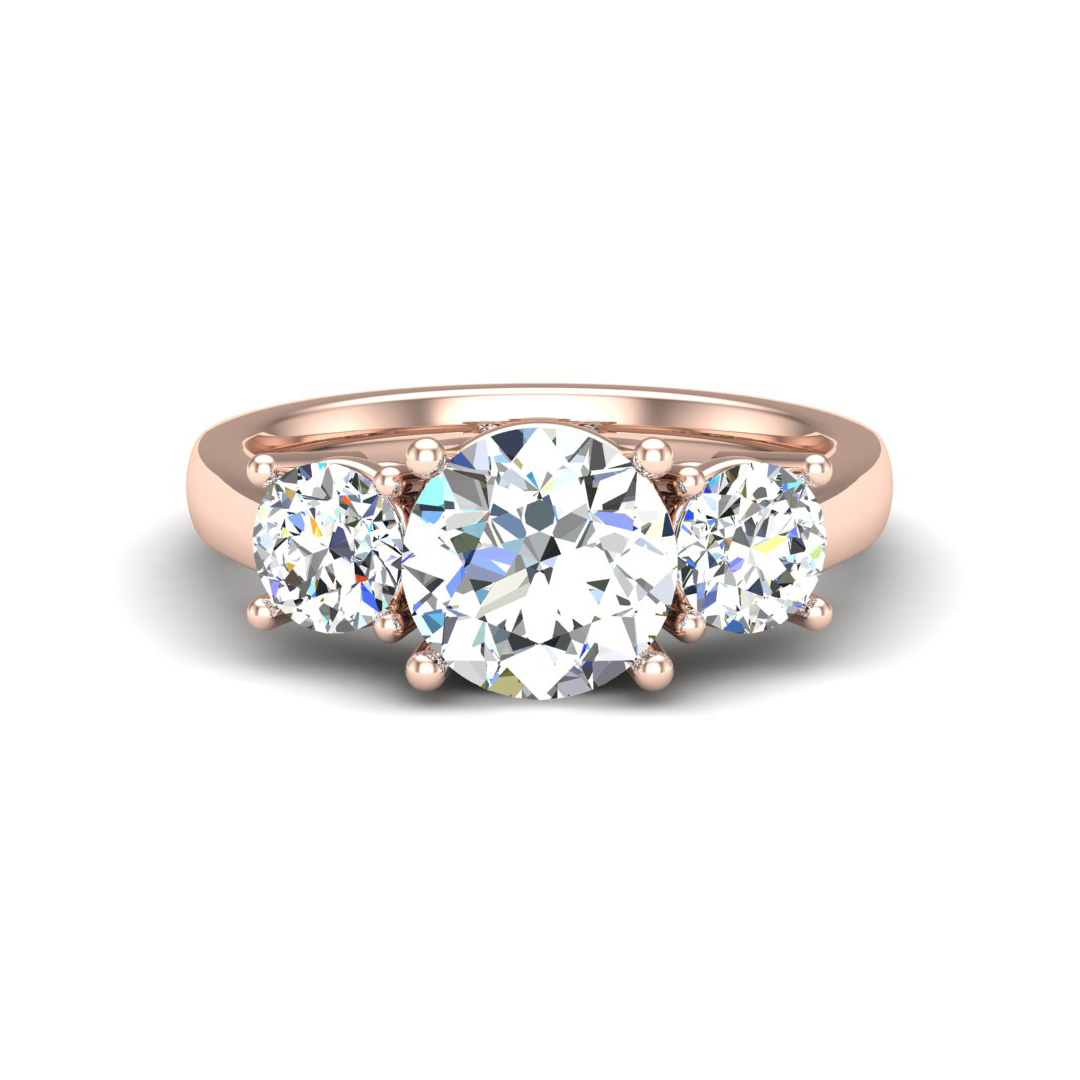 Gwendolyn Three-Stone Engagement Ring